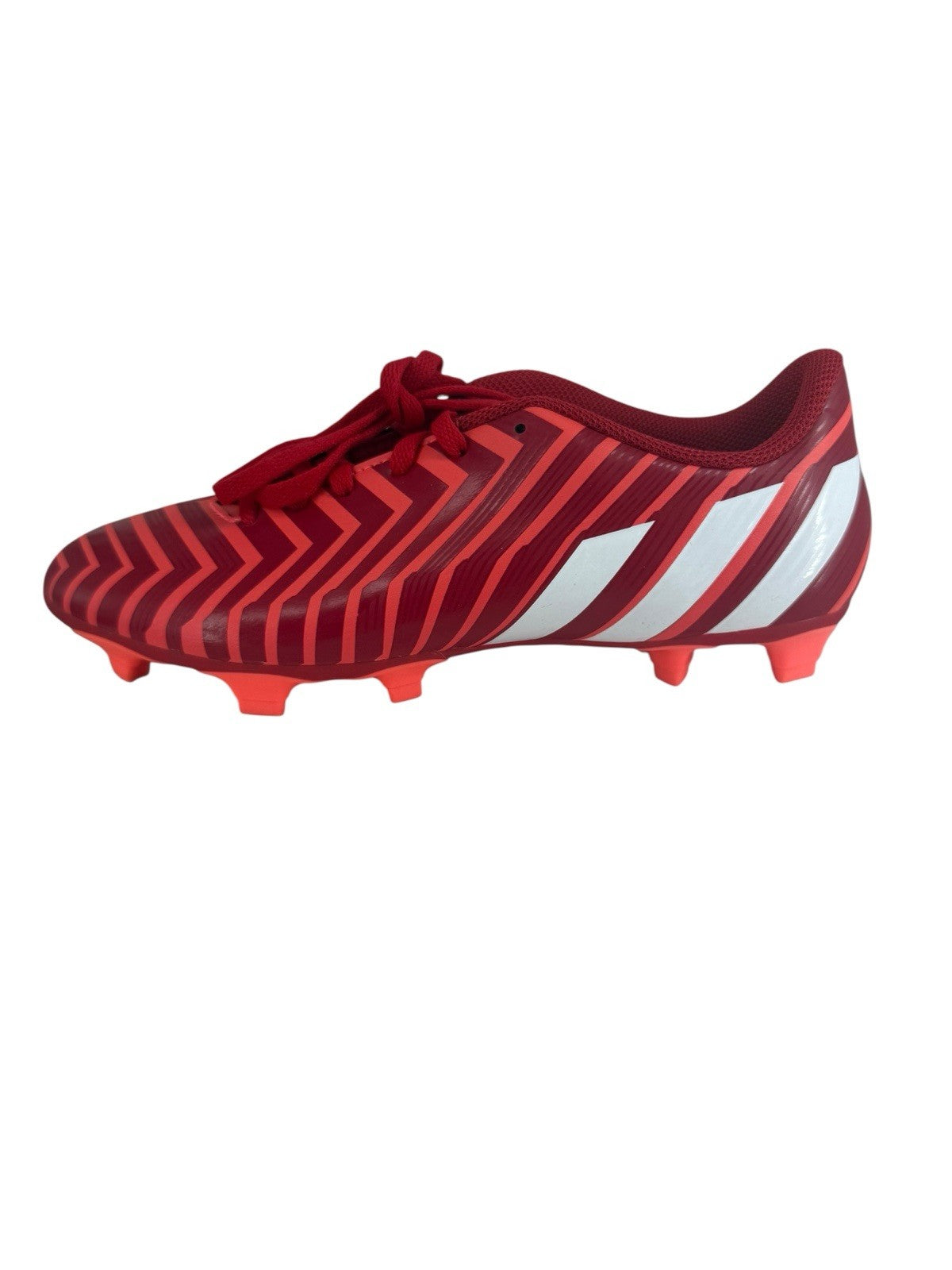 Adidas Soccer Cleats Size 7 1/2 Predito FxG Girls Women Red/White/Soft Pink 7.5