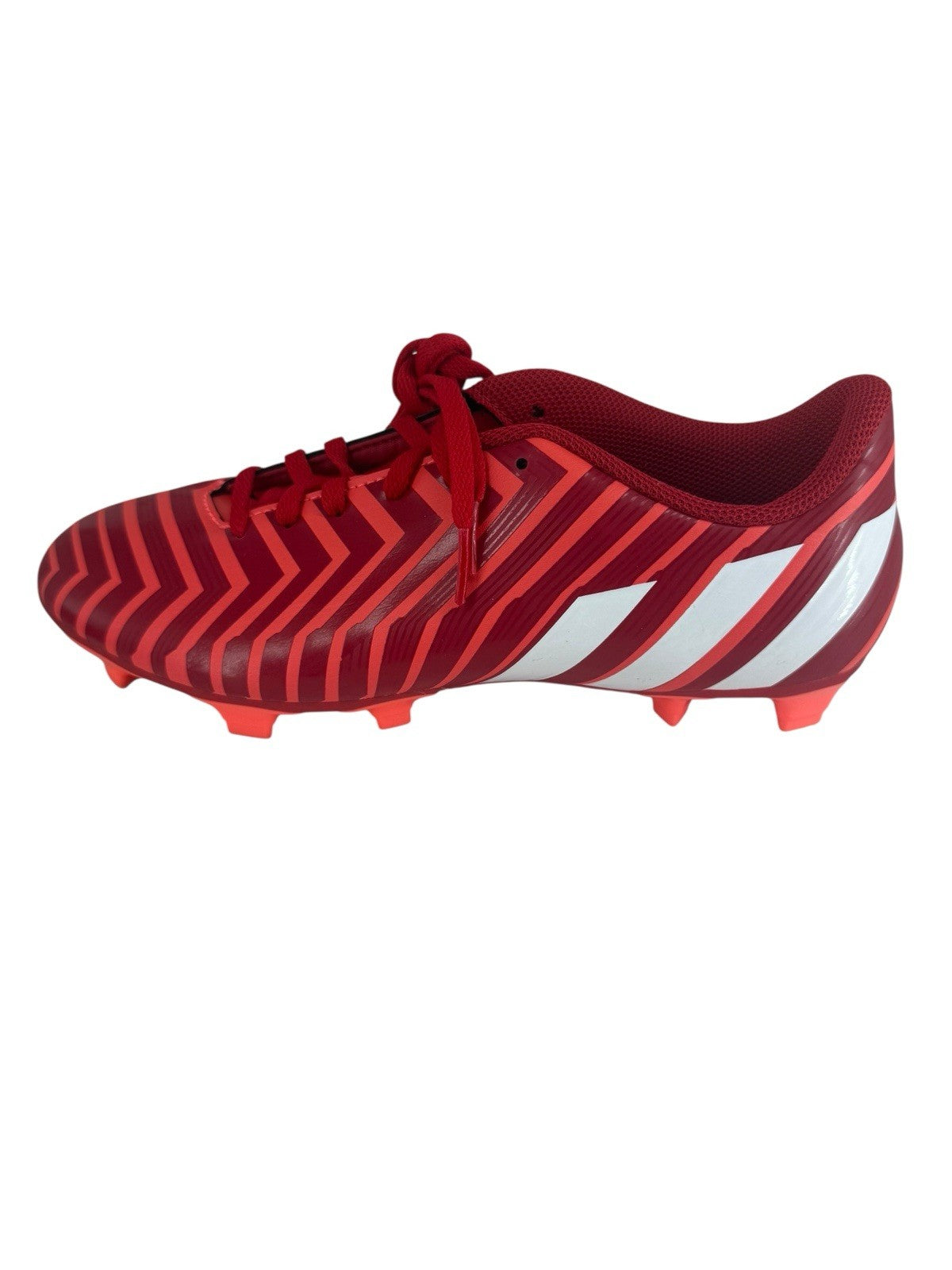 Adidas Soccer Cleats Size 7 1/2 Predito FxG Girls Women Red/White/Soft Pink 7.5