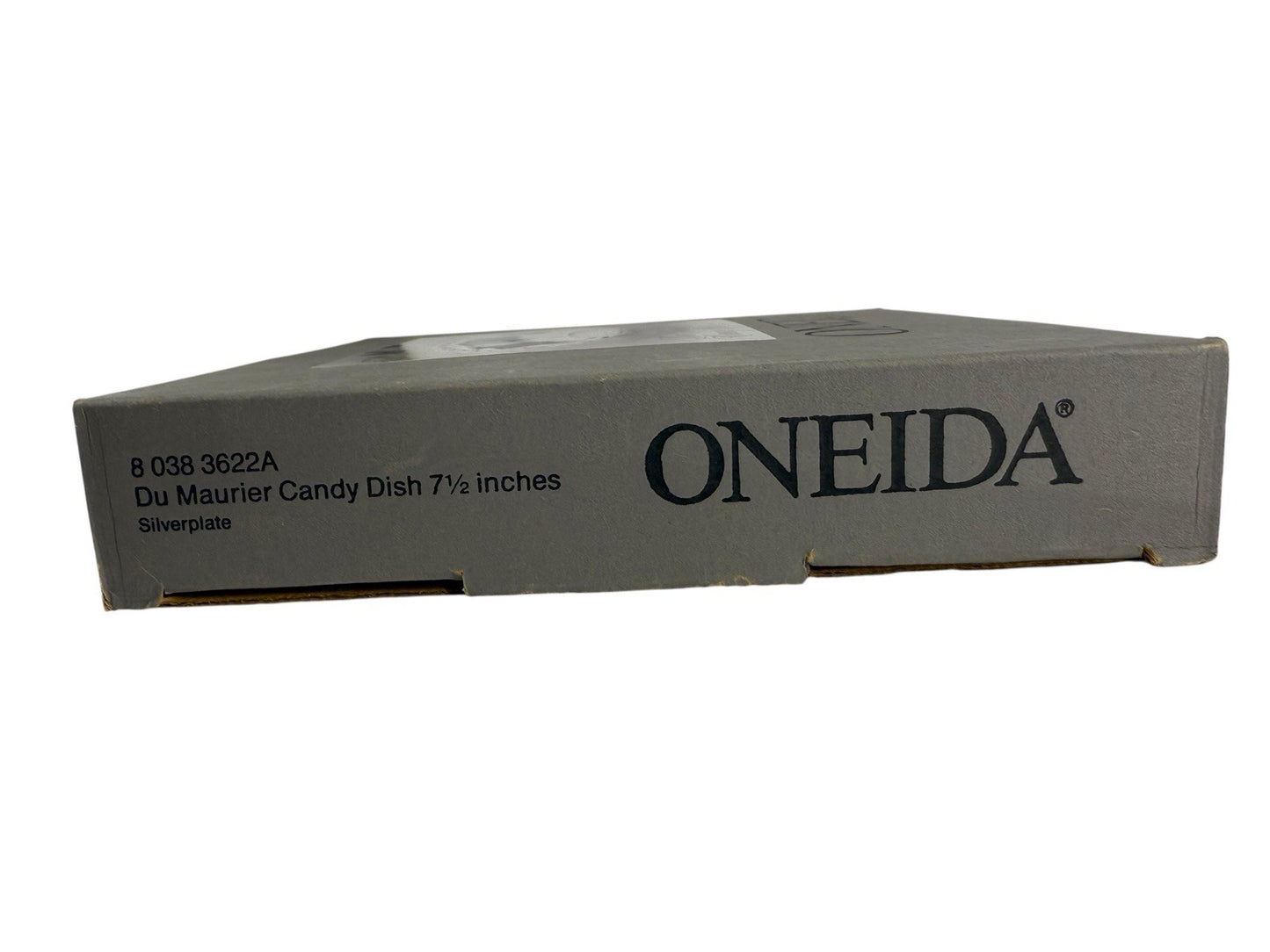 NEW Vintage Oneida Silver Plate Scalloped Candy Dish Serving Bowl 7.5” Orig Box