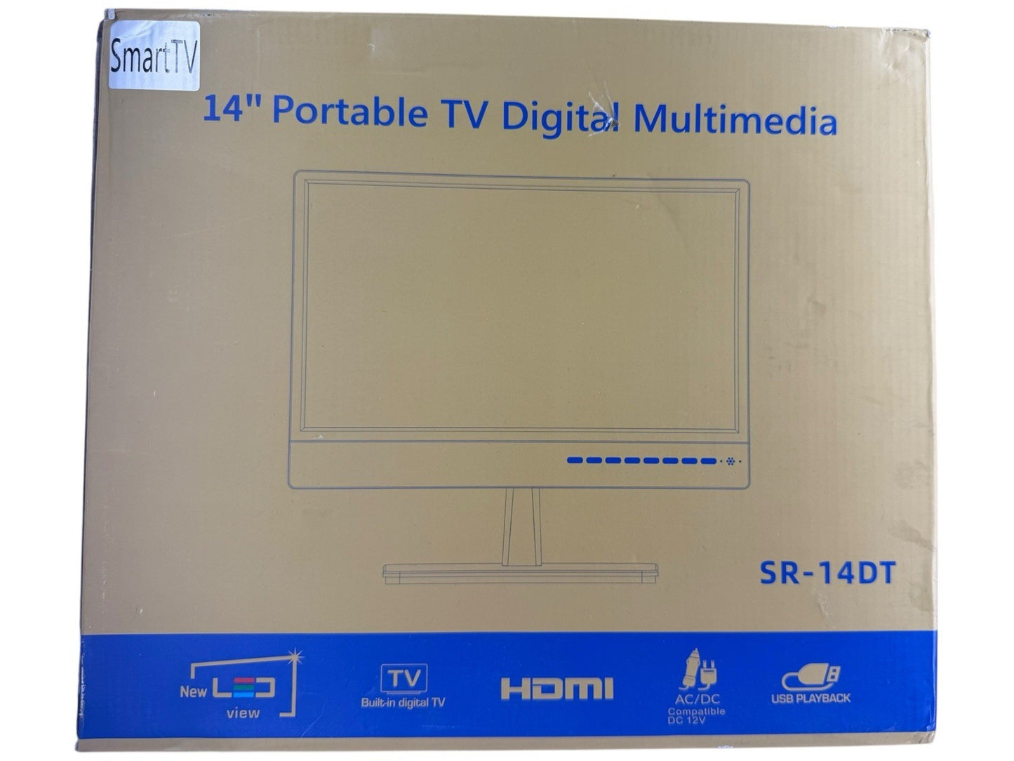 14” Portable TV Television HDMI USB Smart SR-14DT