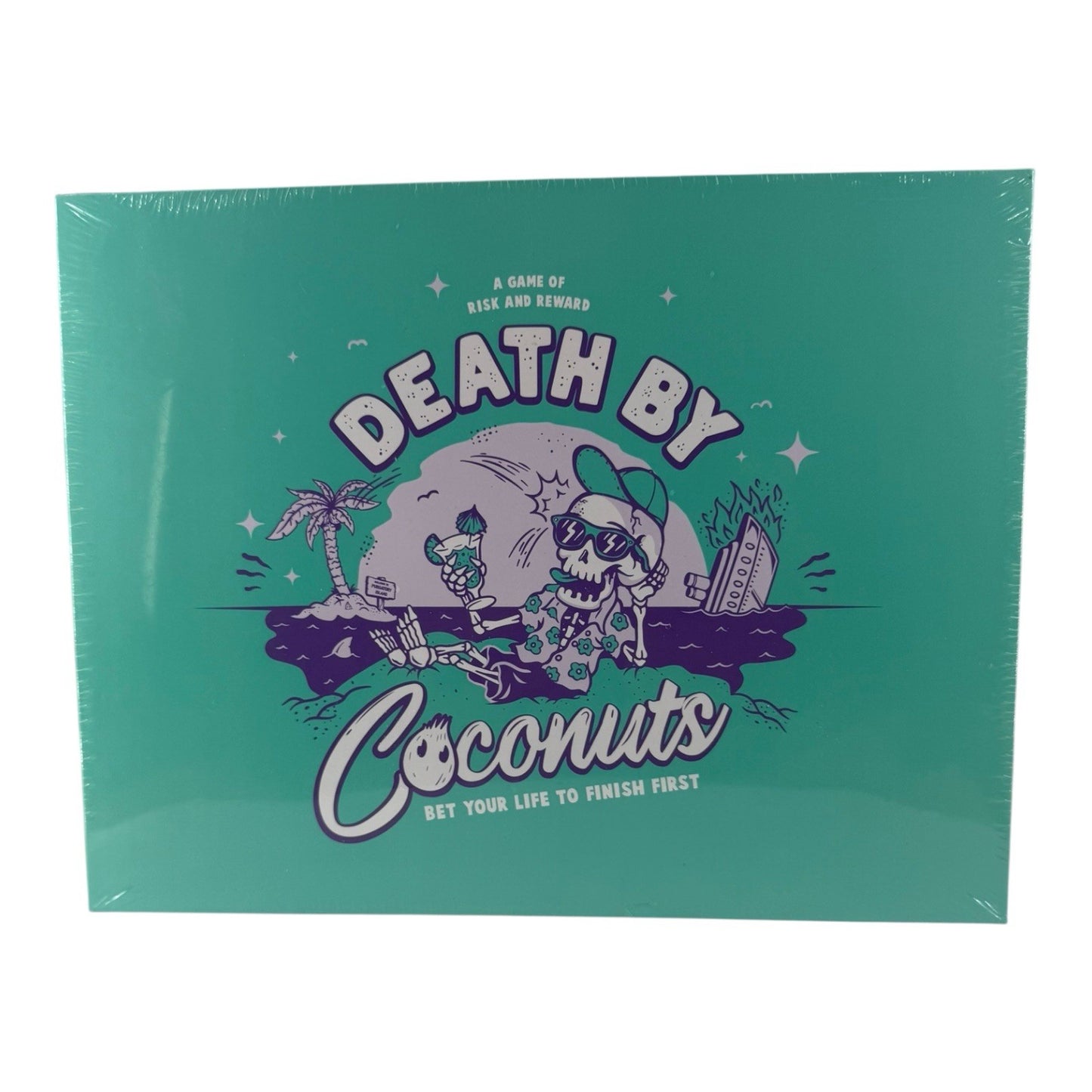 Death By Coconuts Board Game Risk Reward Bet Life FACTORY SEALED Bubblegum Stuff