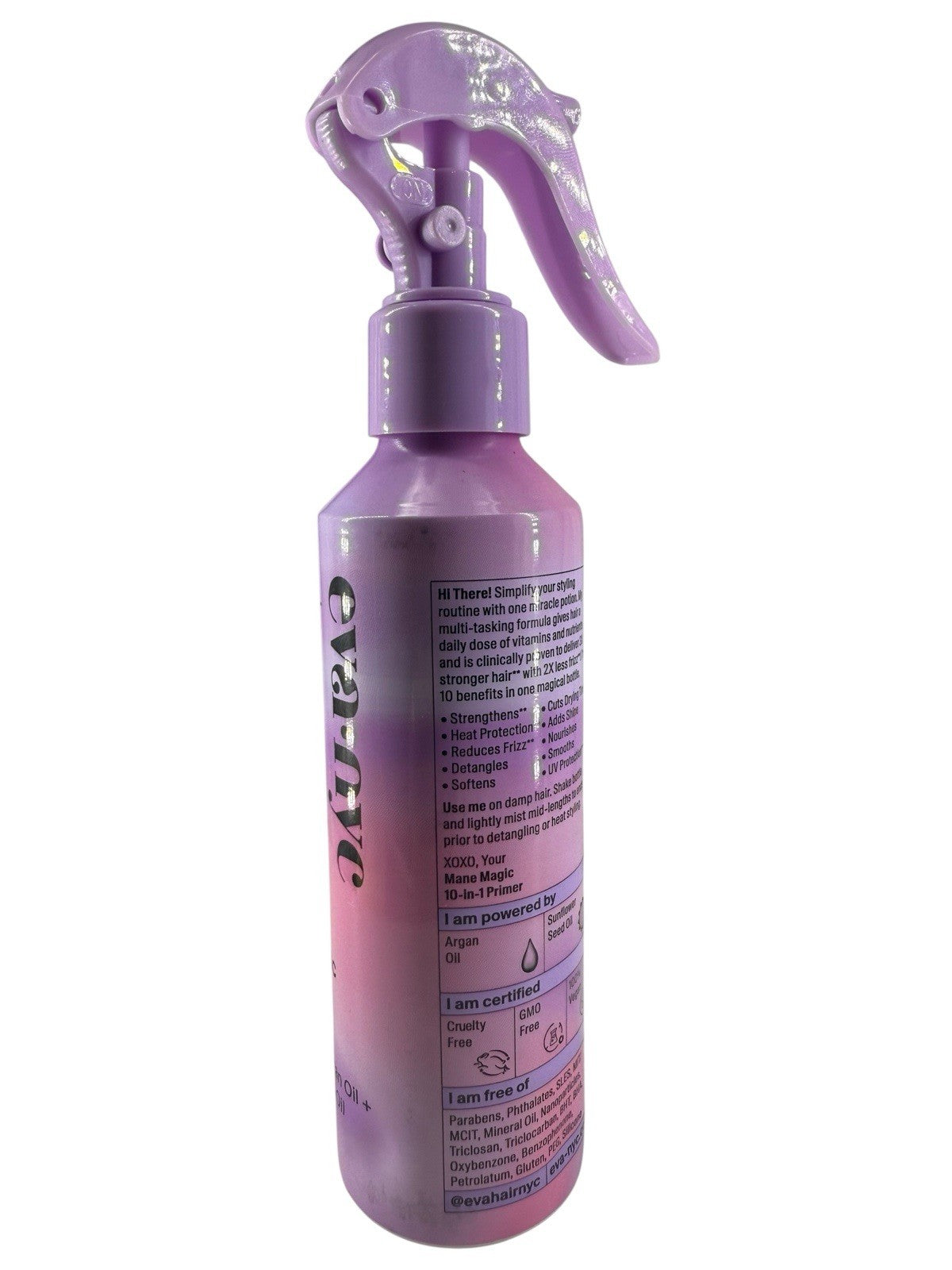 Eva NYC Mane Magic 10-in-1 Primer, 6 fl oz Hair Argan Oil New