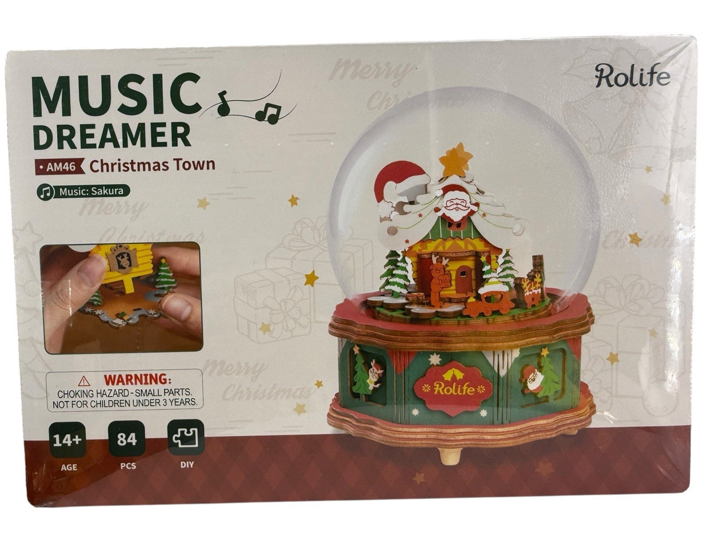 DIY Christmas Music Box -Build It Christmas Town AM46 Music Dreamer π΅ Sakura π΅