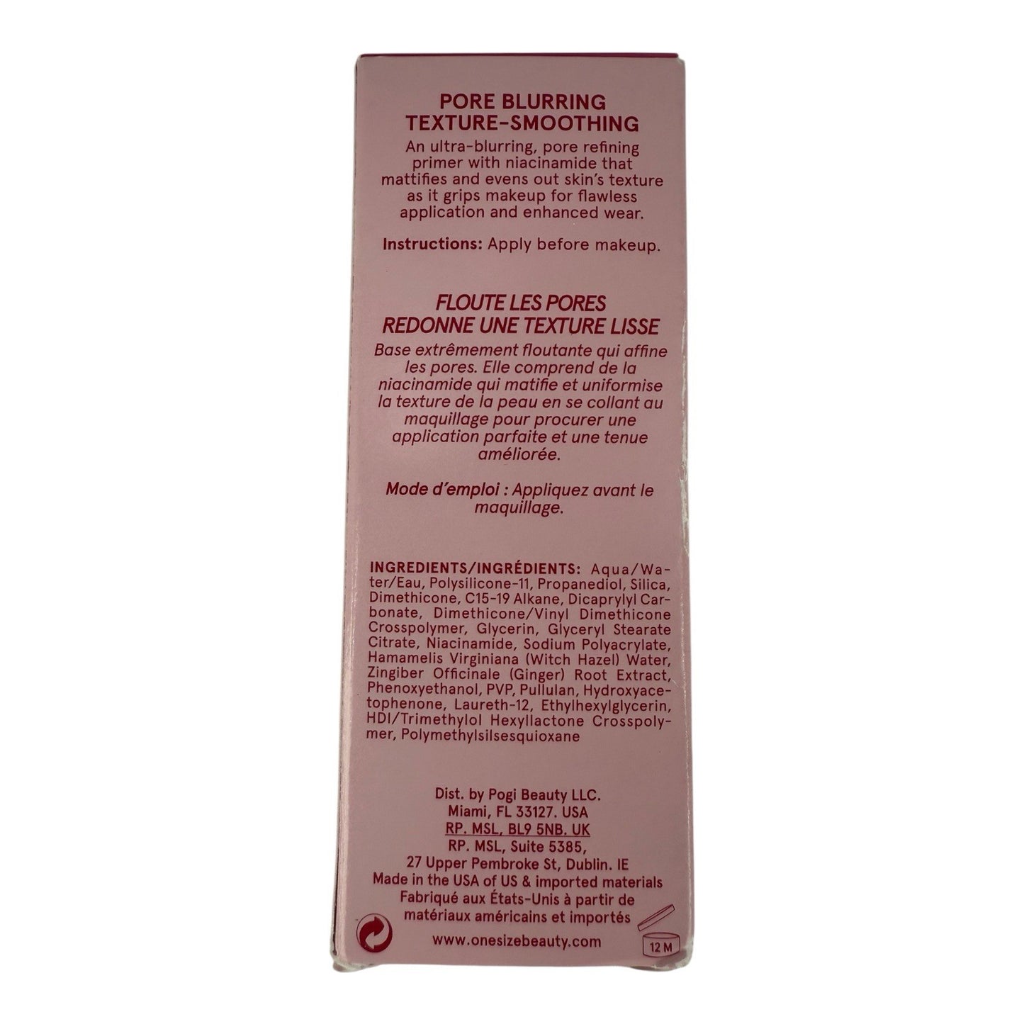 O/S ONE SIZE Secure The Blur Makeup Magnet Primer 35mL / 1.2 Fl Oz New