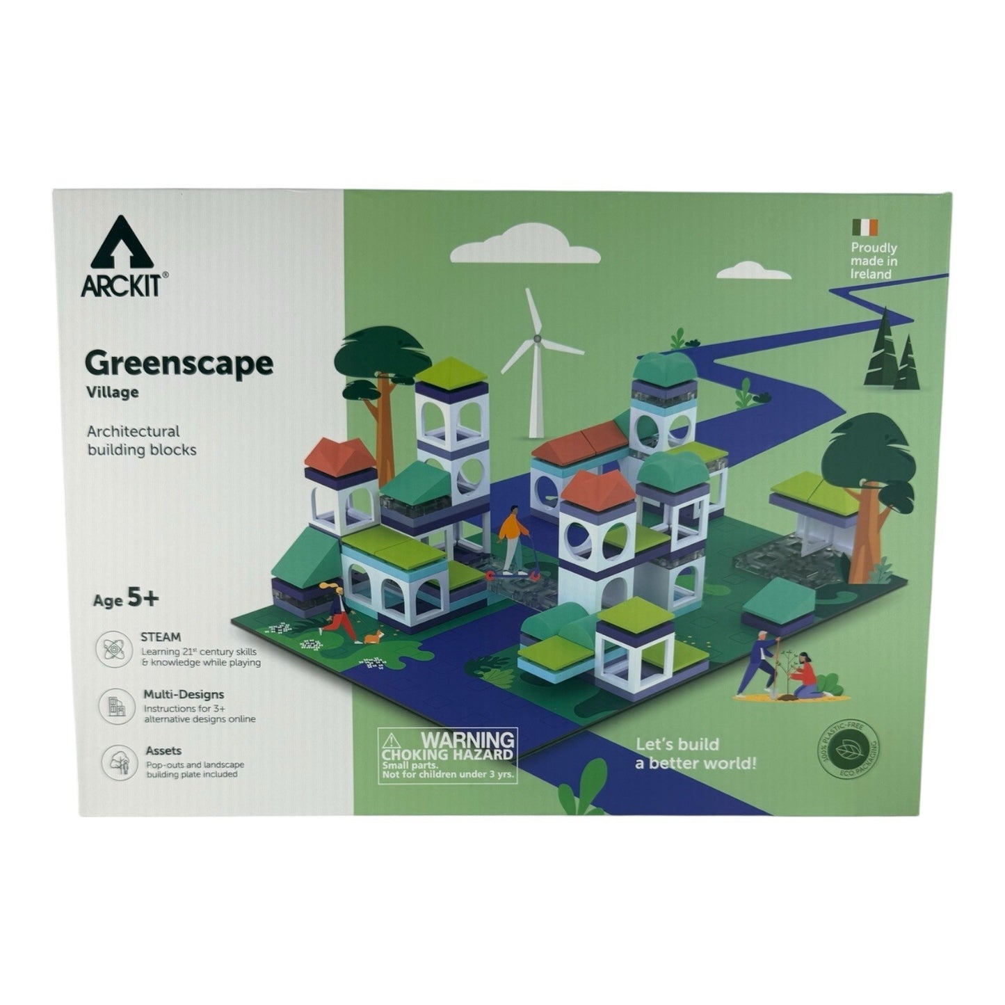 ARCKIT Greenscape Village Building Blocks Kit - High Quality Learn Toys Ages 5+