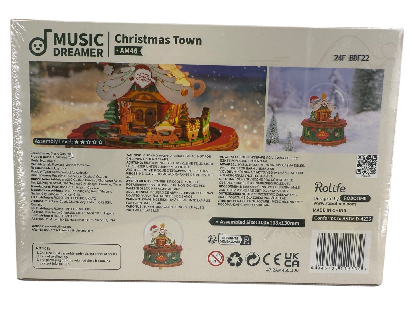 DIY Christmas Music Box -Build It Christmas Town AM46 Music Dreamer π΅ Sakura π΅