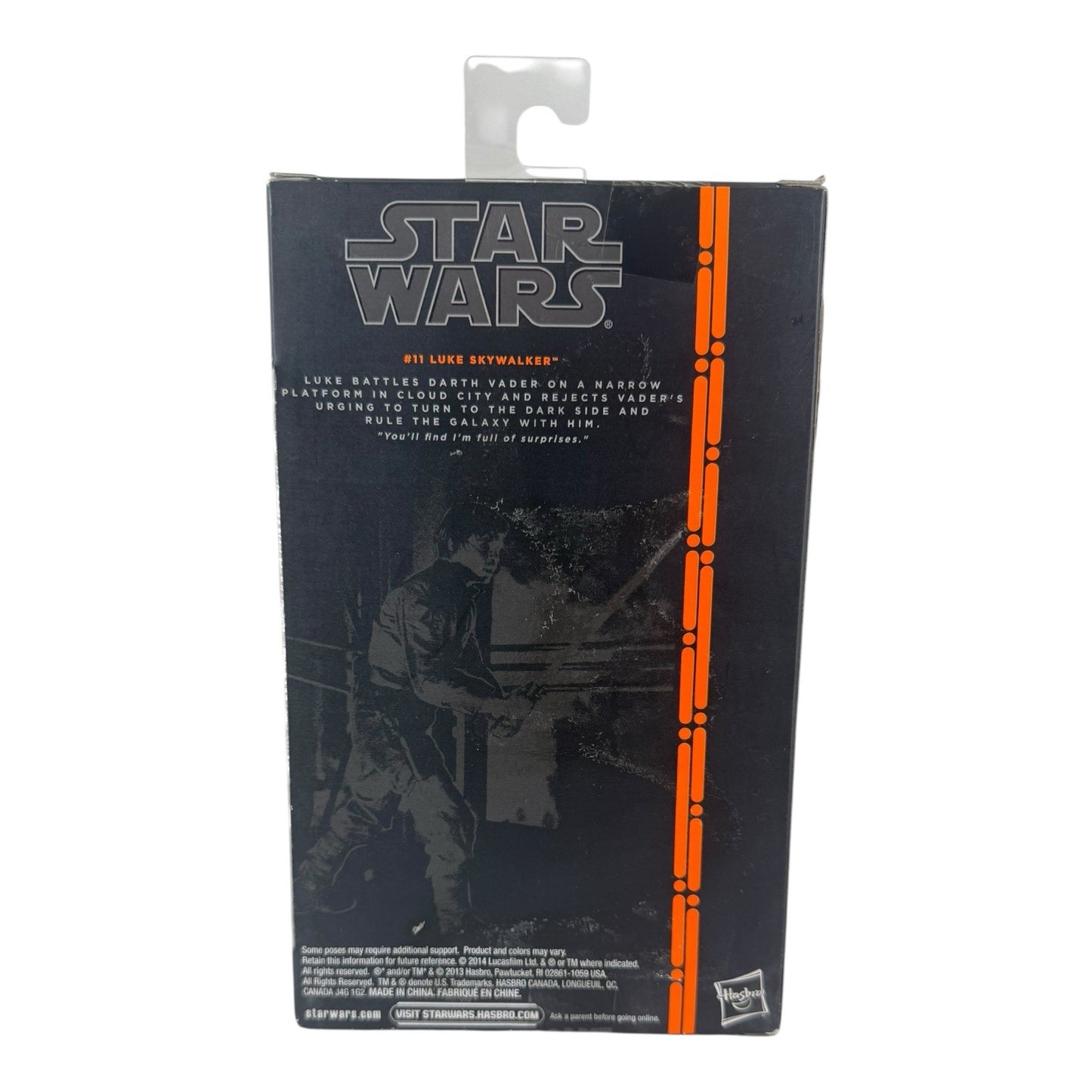Star Wars Black Series Orange 2014 Luke Skywalker #11, Hasbro- Free Shipping