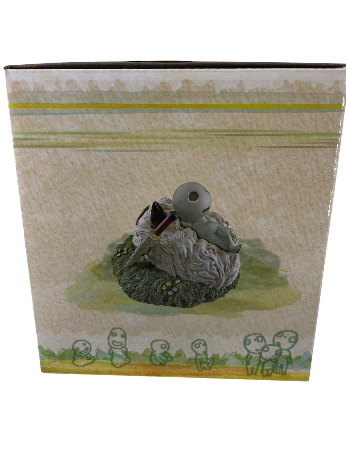 Benelic Princess Mononoke Upon San's Mask Statue Desk Clock
