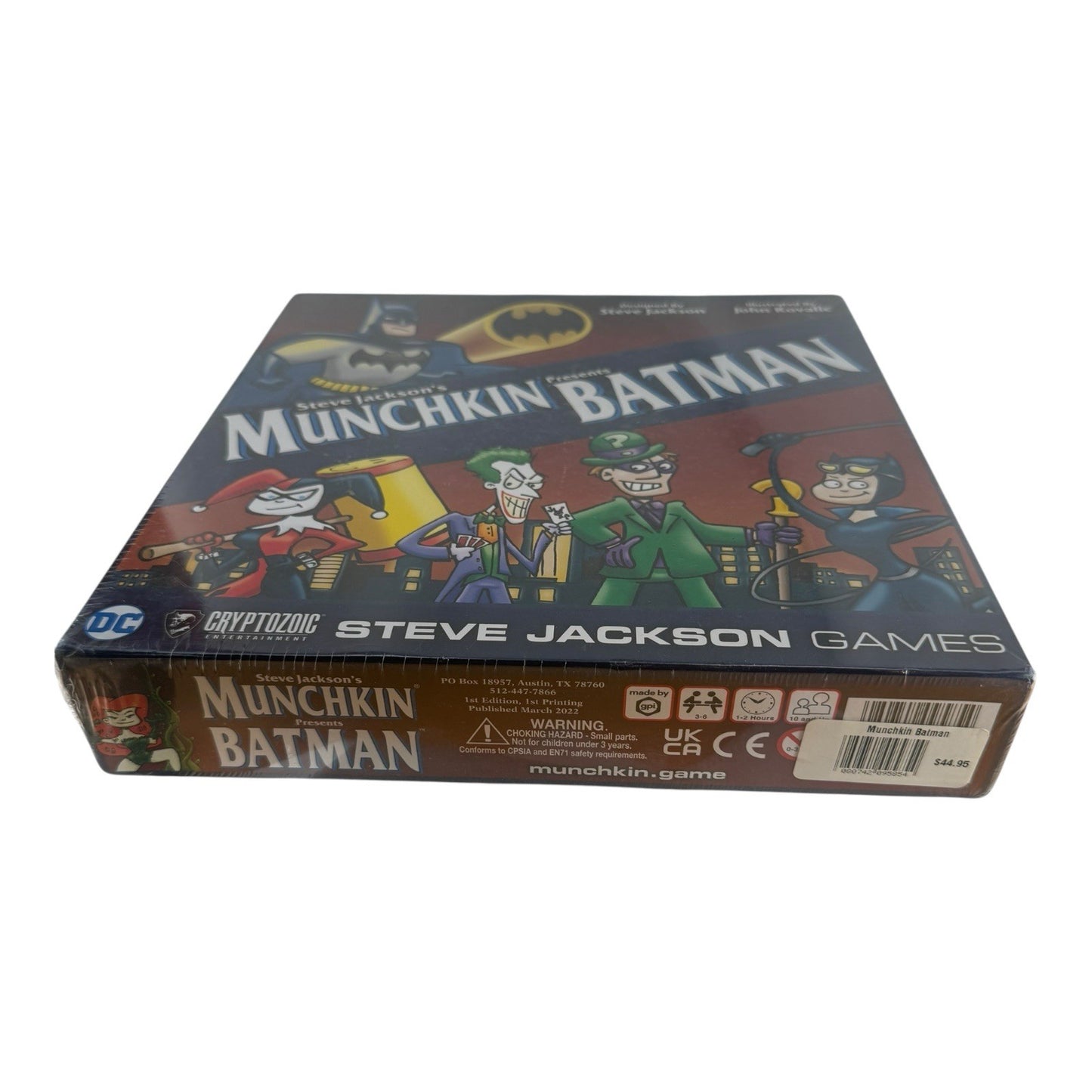 Munchkin Presents BATMAN Game NEW SEALED Steve Jackson Games Cryptozoic DC