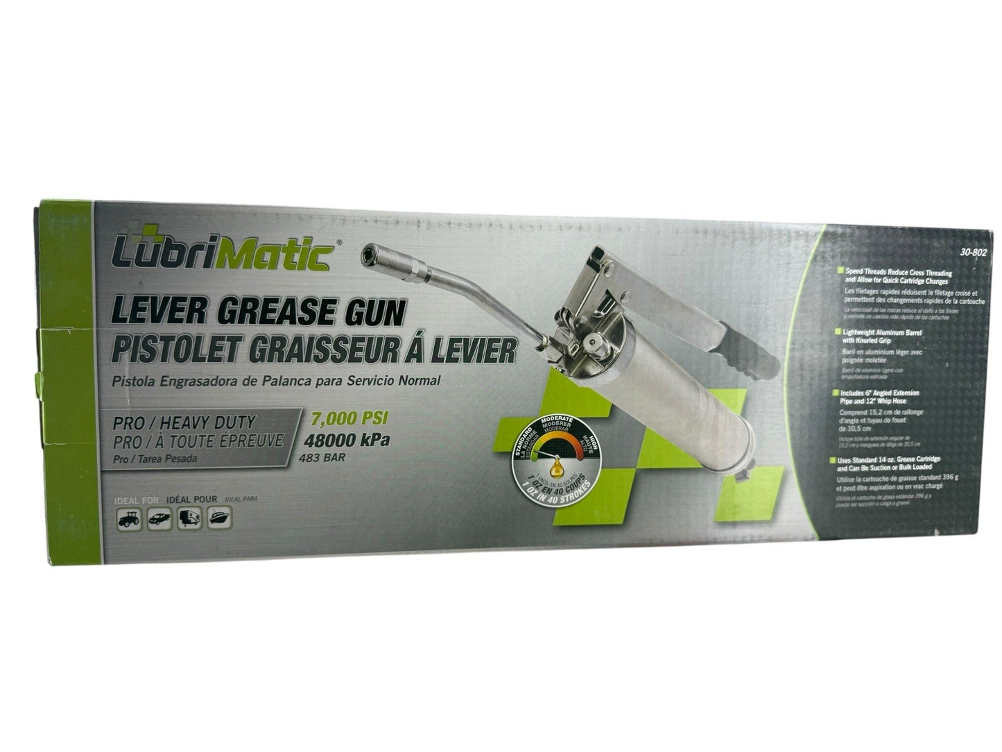 Grease Gun by Lubrimatic Lever 30-802 7,000 PSI - NEW w/ FREE SHIPPING
