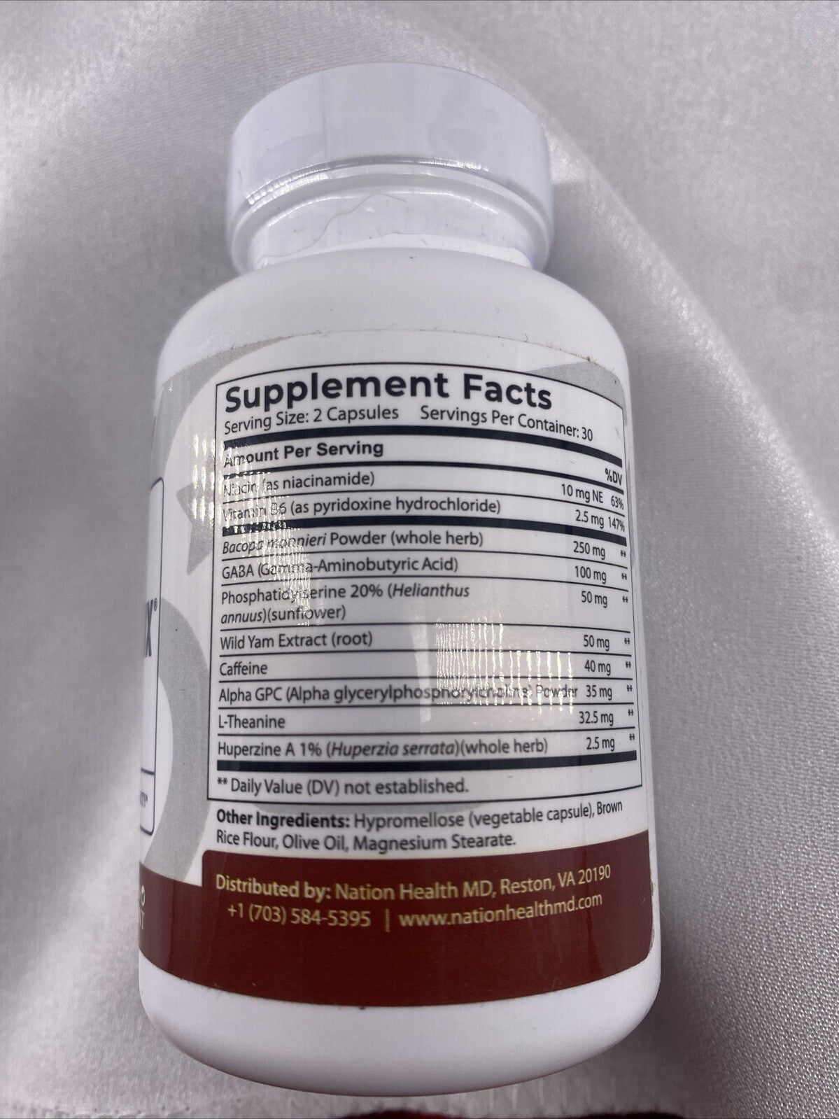Nation Health MD COGNILUX 60 Capsules Exp 10/25 Dietary Supplement