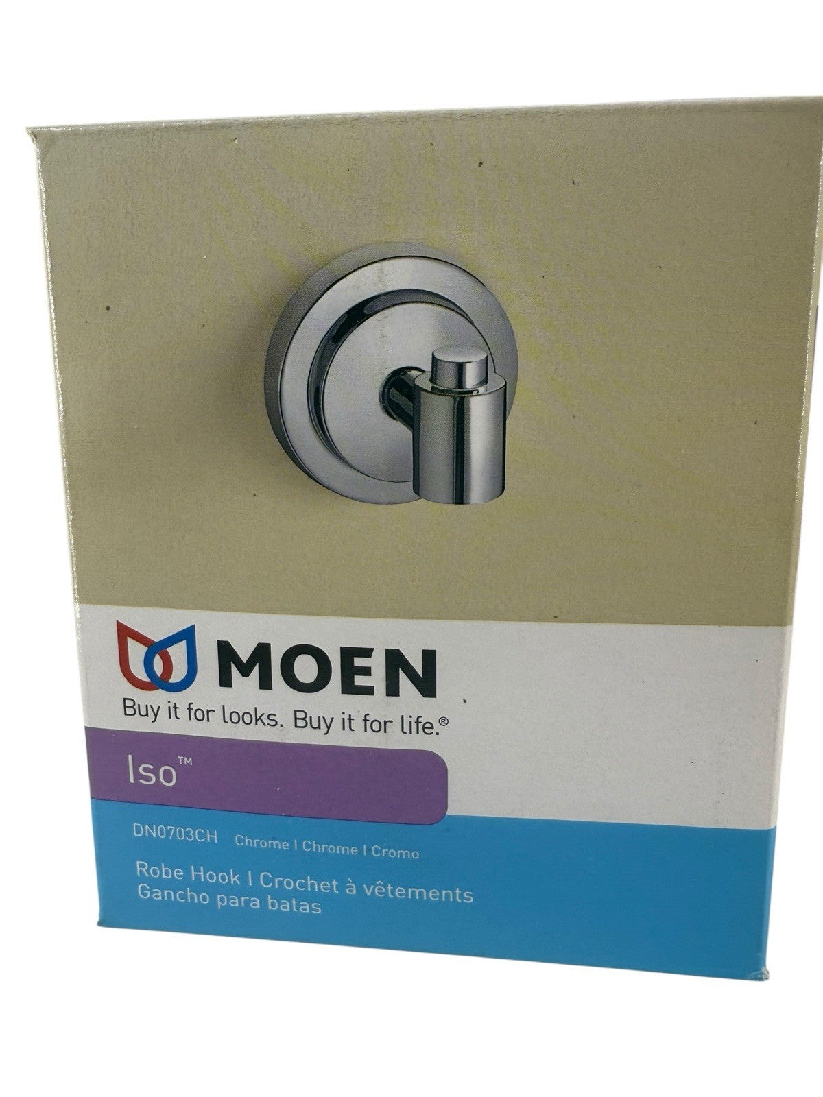 MOEN ISO Single Robe Hook in Chrome DN0703CH