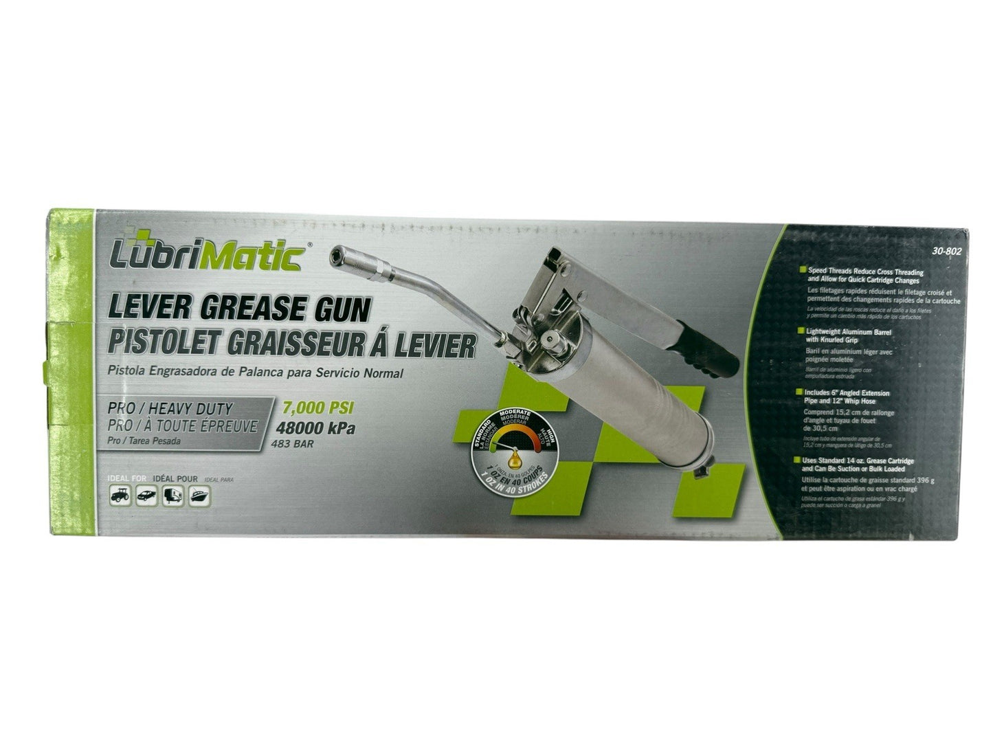 Grease Gun by Lubrimatic Lever 30-802 7,000 PSI - NEW w/ FREE SHIPPING