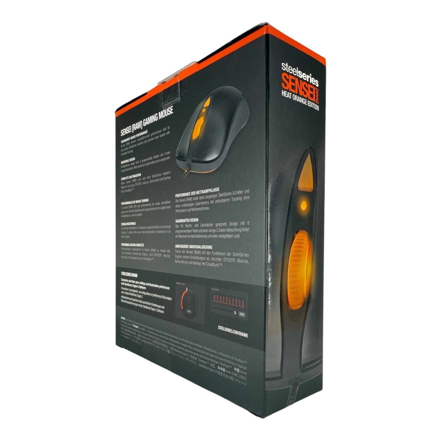 SteelSeries Sensei RAW Cool Gaming Mouse Heat Orange X - BRAND NEW DISCONTINUED