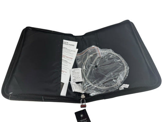 Locking Notebook Black & White Zebra Tablet Cover For Journals & Documents