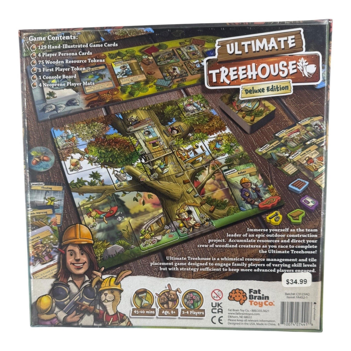 Ultimate Treehouse Deluxe Edition Board Game-Fat Brain Toy-