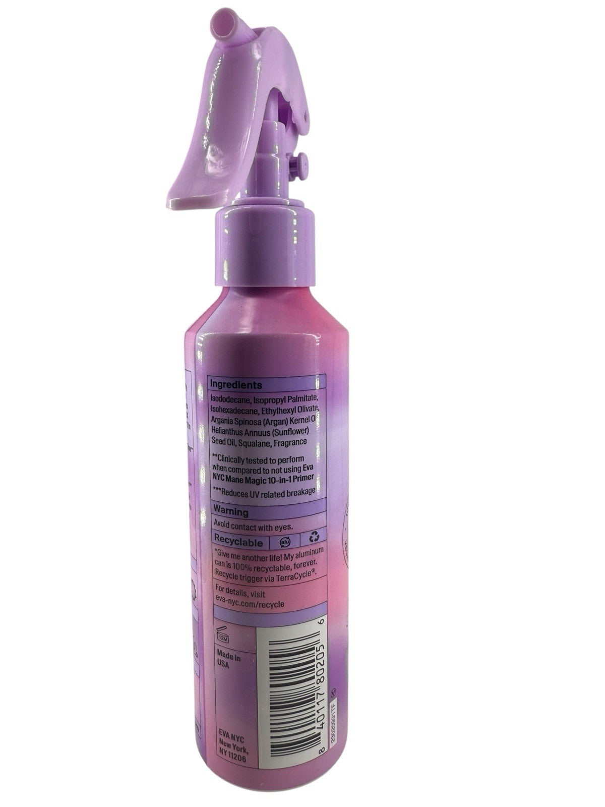 Eva NYC Mane Magic 10-in-1 Primer, 6 fl oz Hair Argan Oil New
