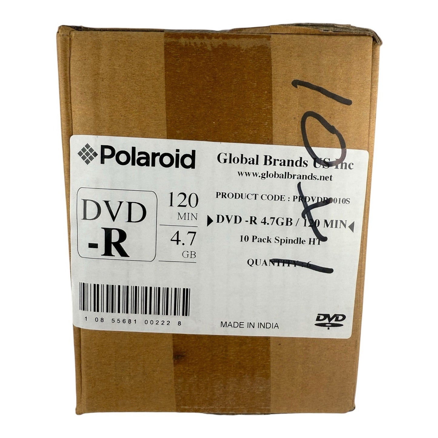 Case Of 6 - With 60 DVD-R Per Pack - Polaroid 4.7 GB - 120 Minutes Record Time