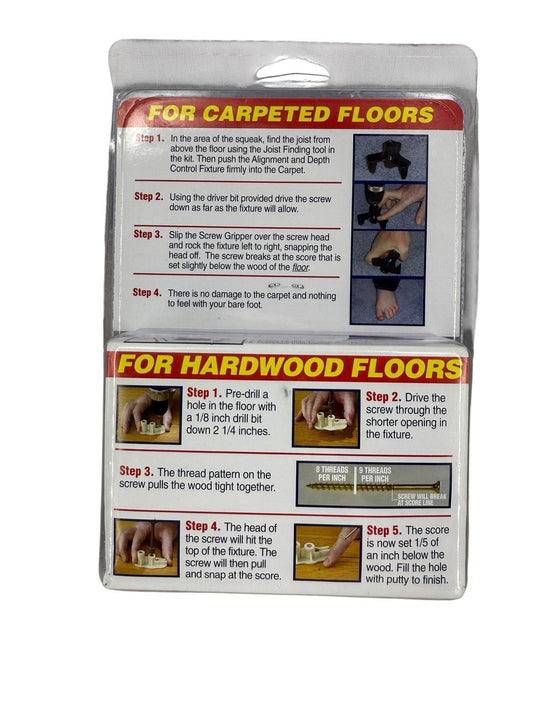 Squeeeeek No More Pro Floor Repair Kit with Screws
