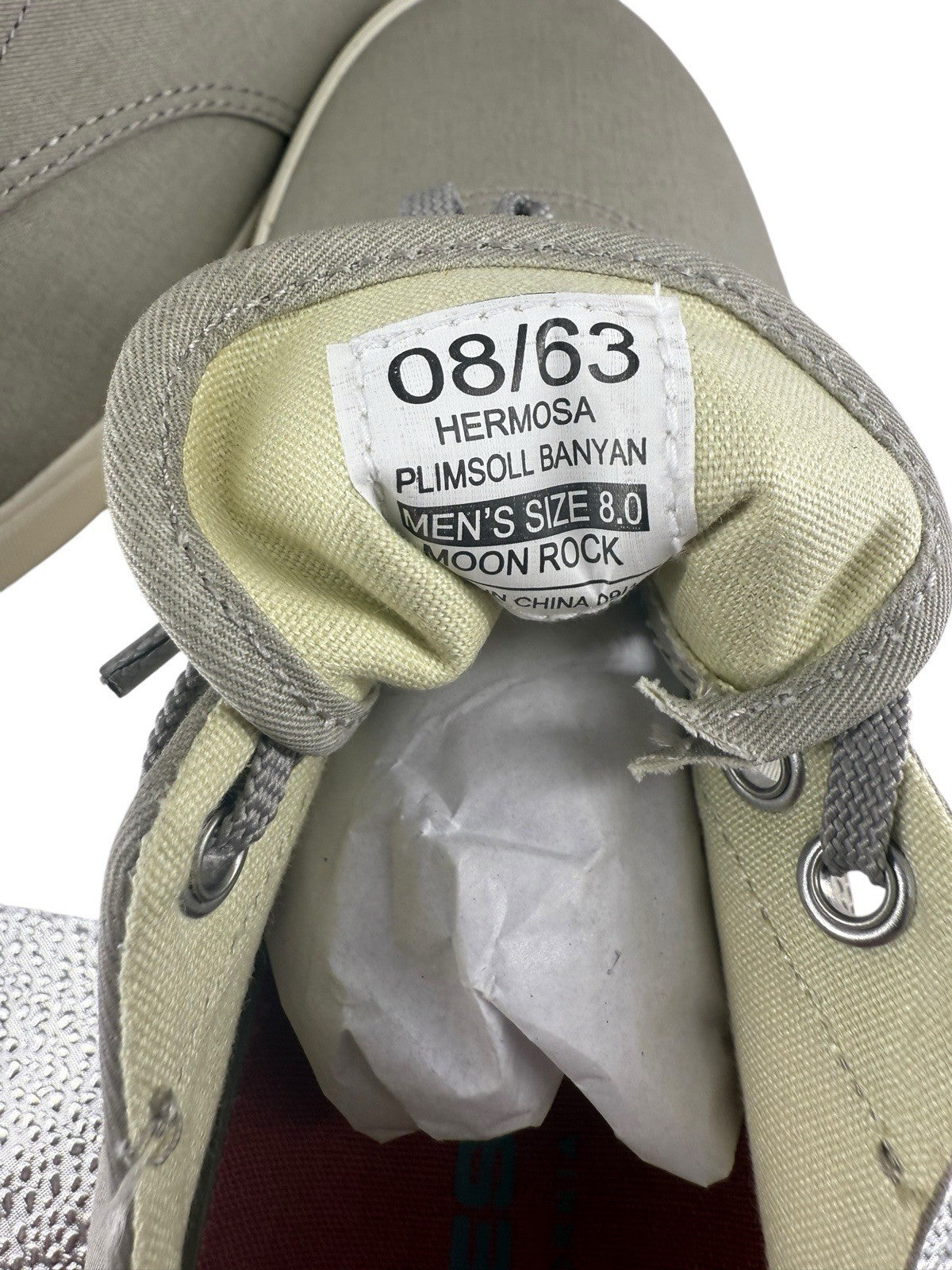 Seavees Moon Rock Twill Men’s Shoes Size 8 Gray Canvas Casual