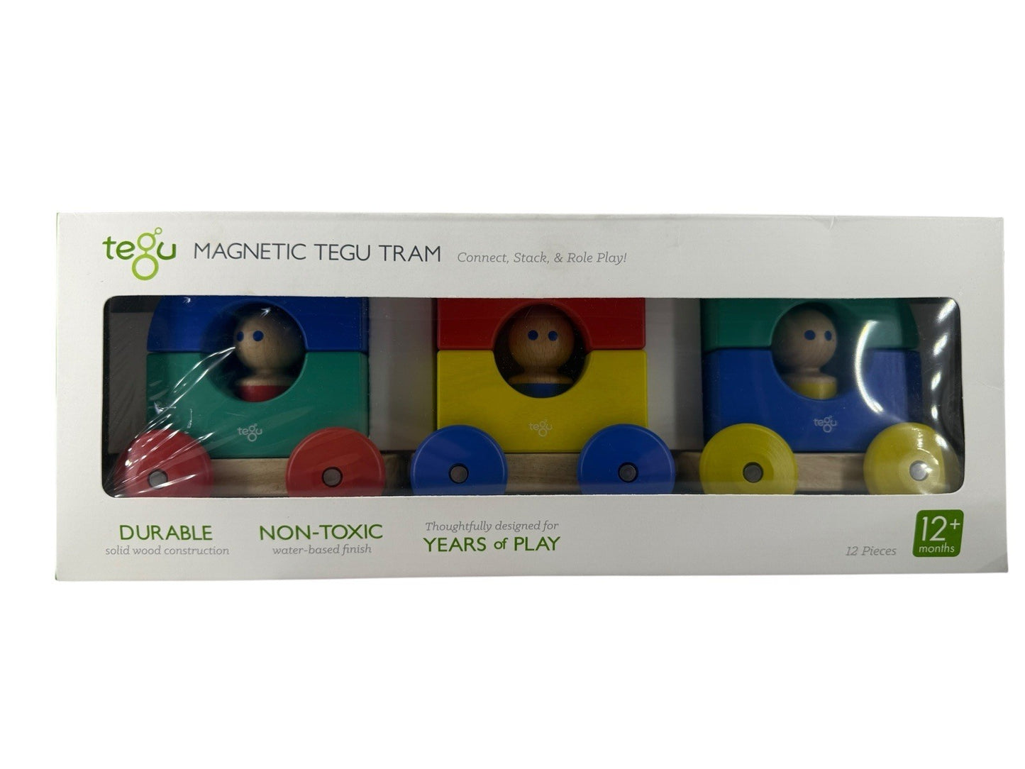 Tegu Magnetic Wooden Tram connect Wood Toy Train High Quality Non-toxic Toys