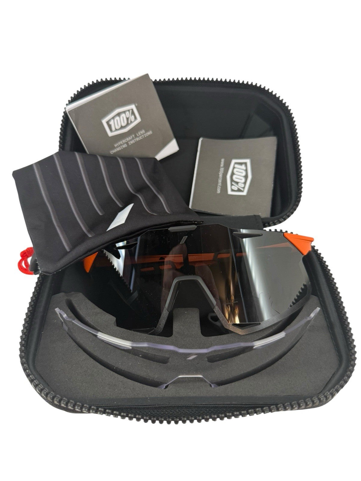 100% (brand) Hypercraft Photochromic (transition) lens cycling glasses + Case
