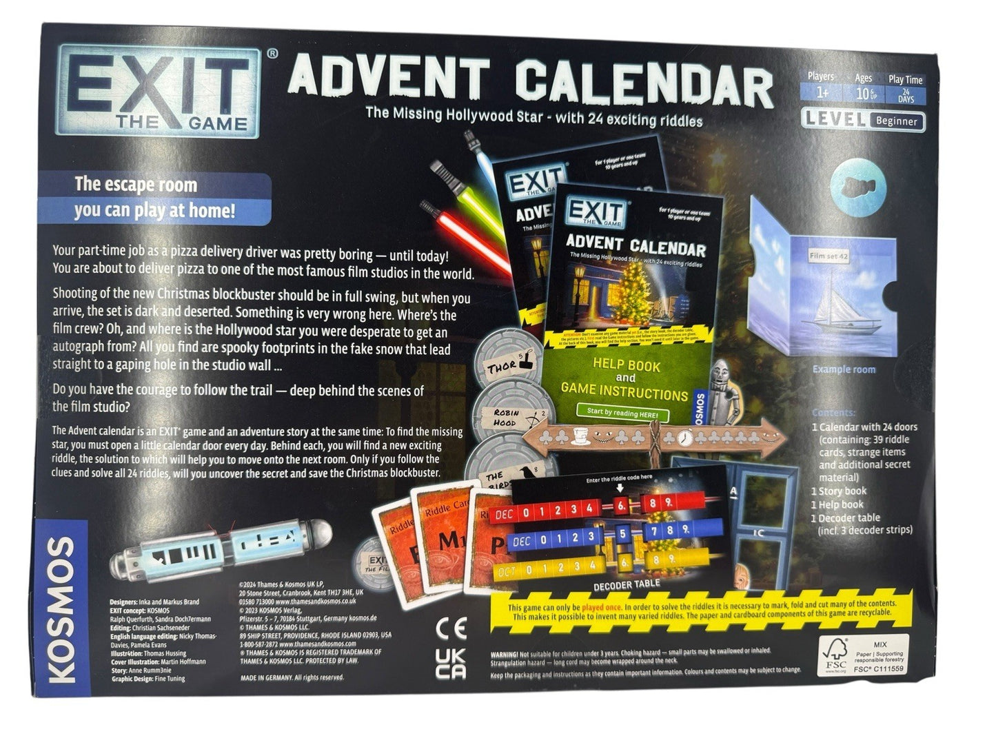 EXIT: The Game - Advent Calendar - The Missing Hollywood Star