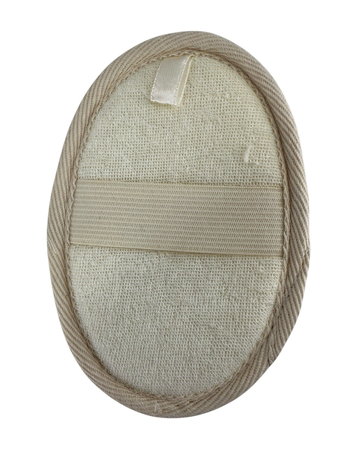 OXBRITE Hand Loofah Body Scrubber, Natural Elastic Hand Holder Oval 6x4”