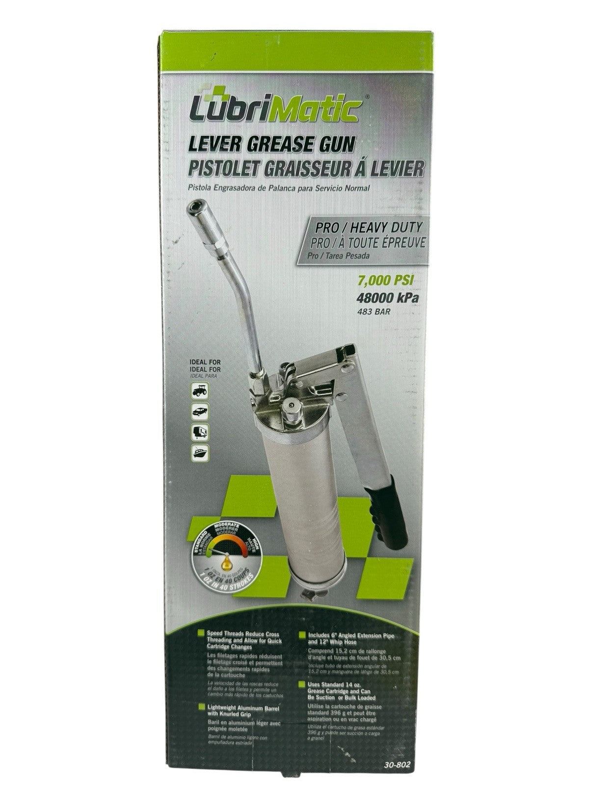 Grease Gun by Lubrimatic Lever 30-802 7,000 PSI - NEW w/ FREE SHIPPING