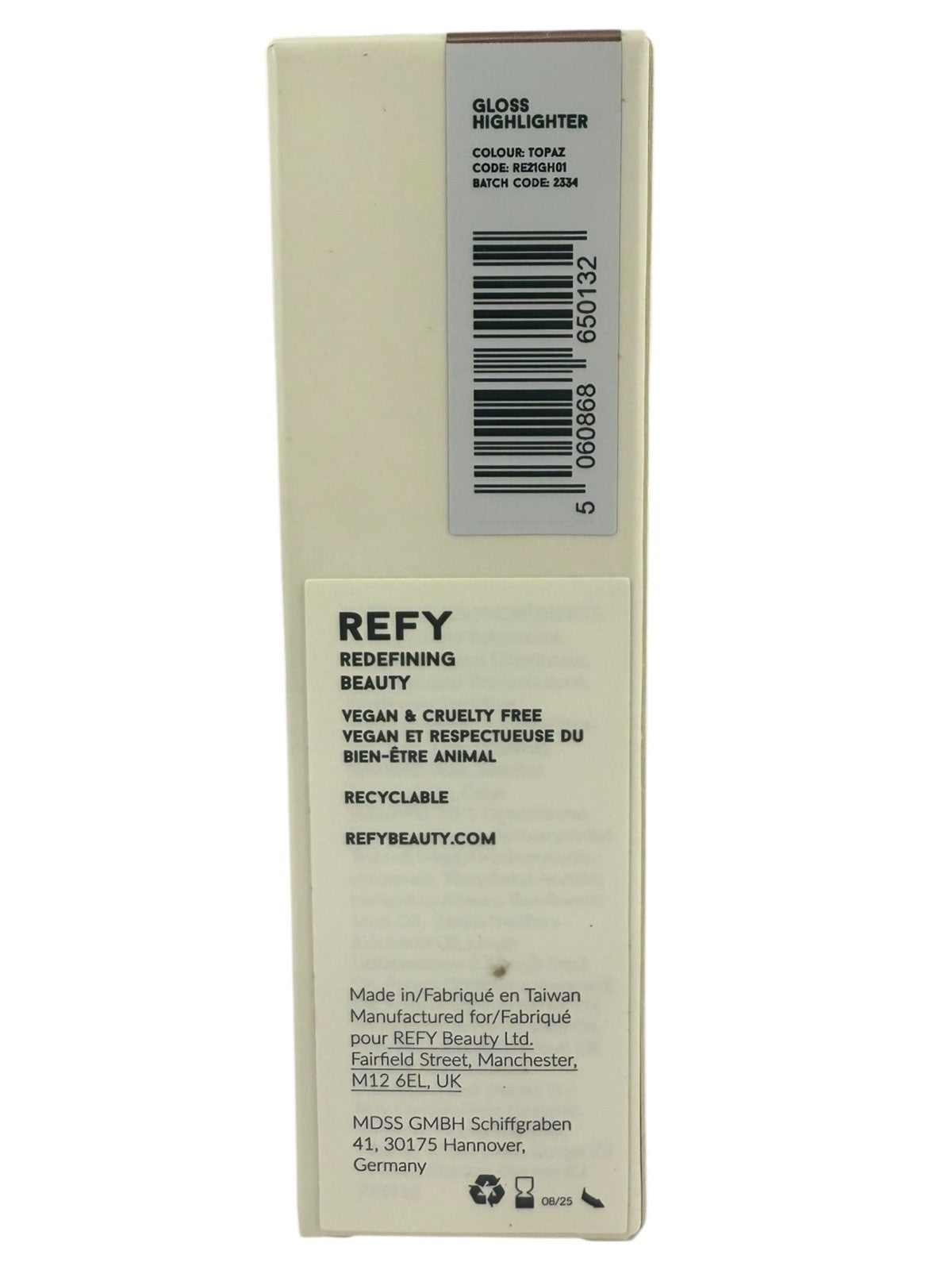 REFY Body Glow Lotion in Topaz 20 ml / 0.71 oz - NEW - Free Shipping