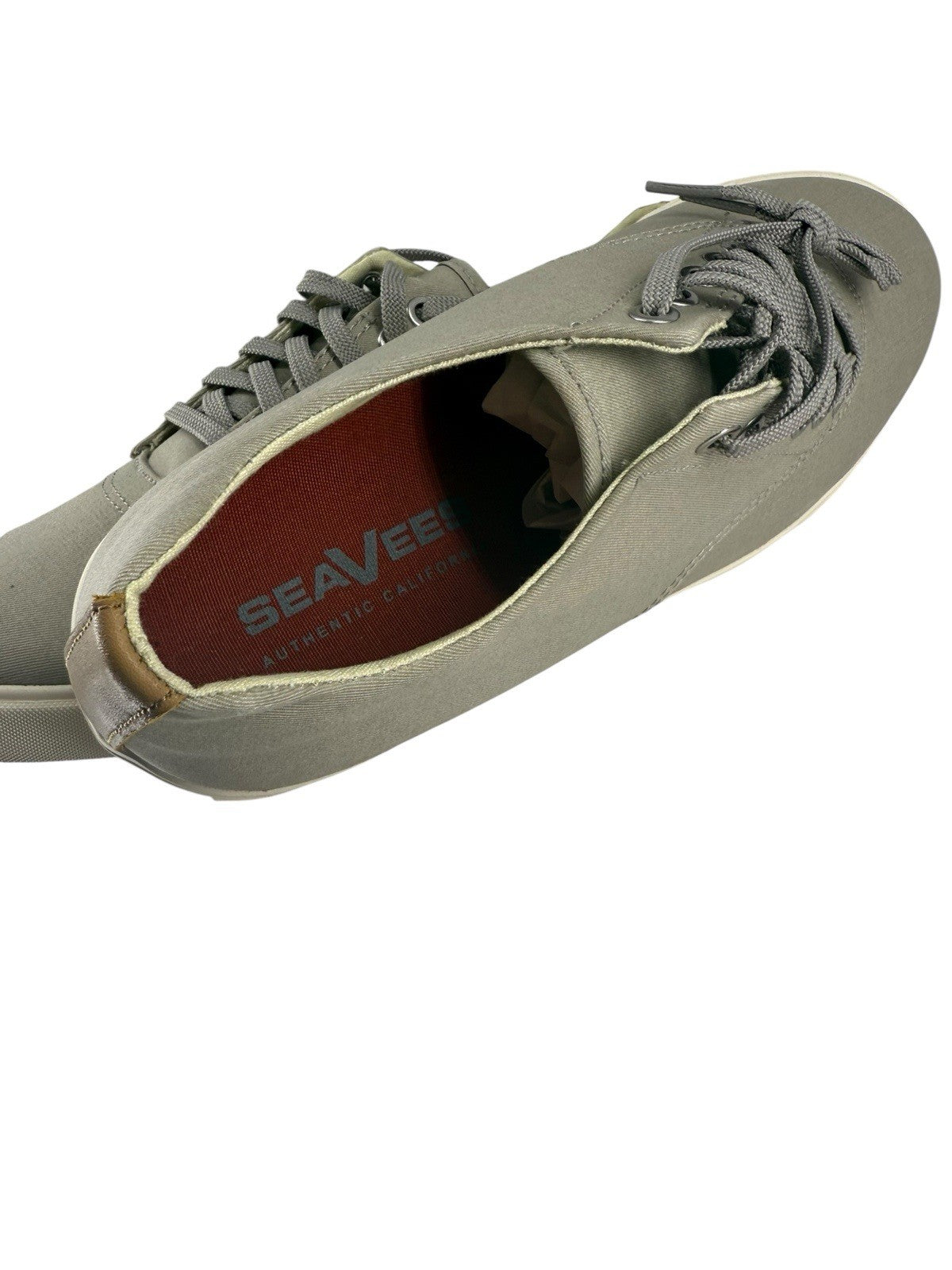 Seavees Moon Rock Twill Men’s Shoes Size 8 Gray Canvas Casual