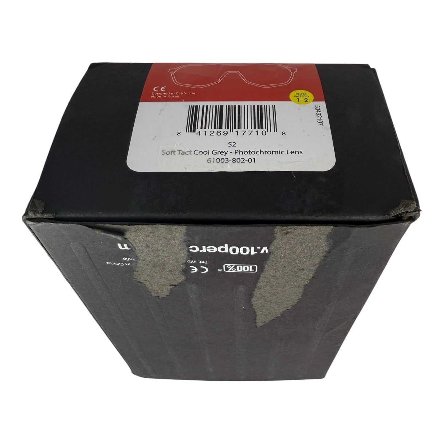 100% S2 - Soft Tact Cool Gray Grey- Photochromic Lens 53462107