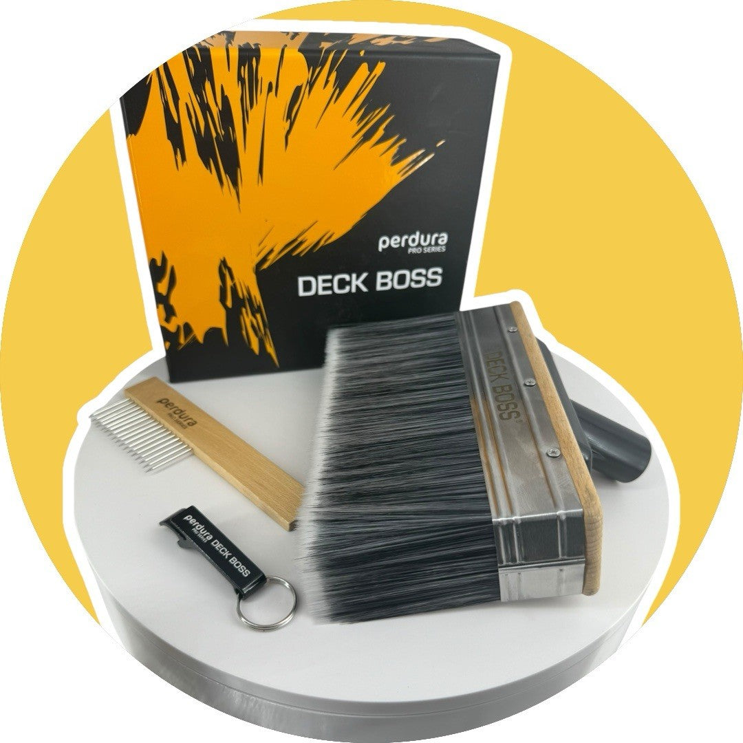 NEW - Deck BOSS Deck Stain Brush / Paint Brush Applicator 7 inch Brush