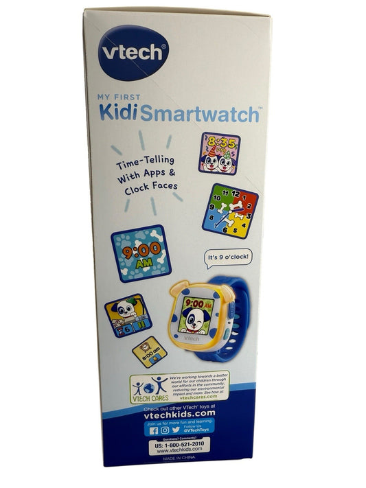 NEW VTech My First Kidi Smartwatch Kids Smart Watch Fun Games Apps Ages 3-5 Blue