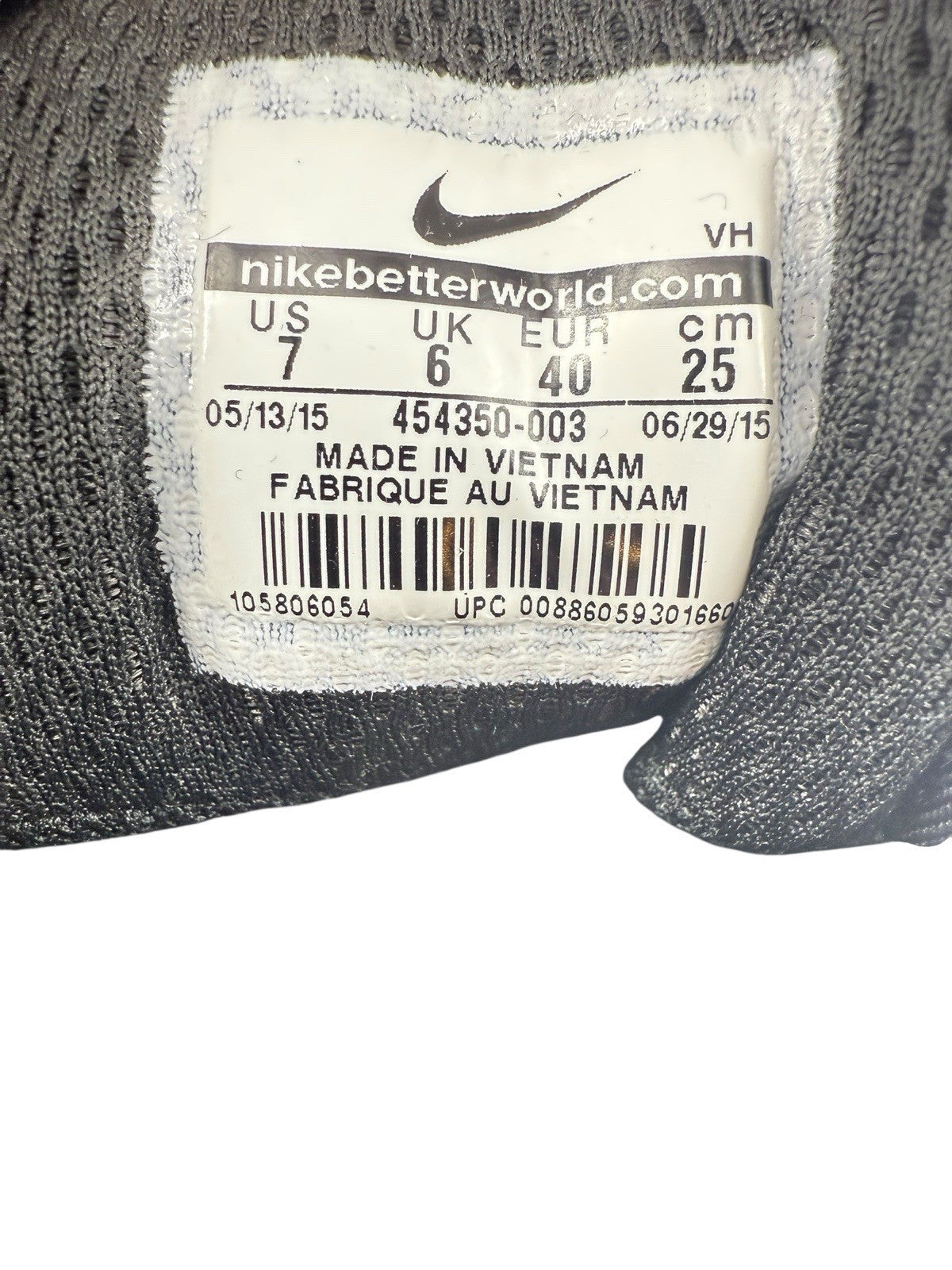 Nike Manoa Men's Leather Shoes - Black, US Shoe Size 7 (454350-003)