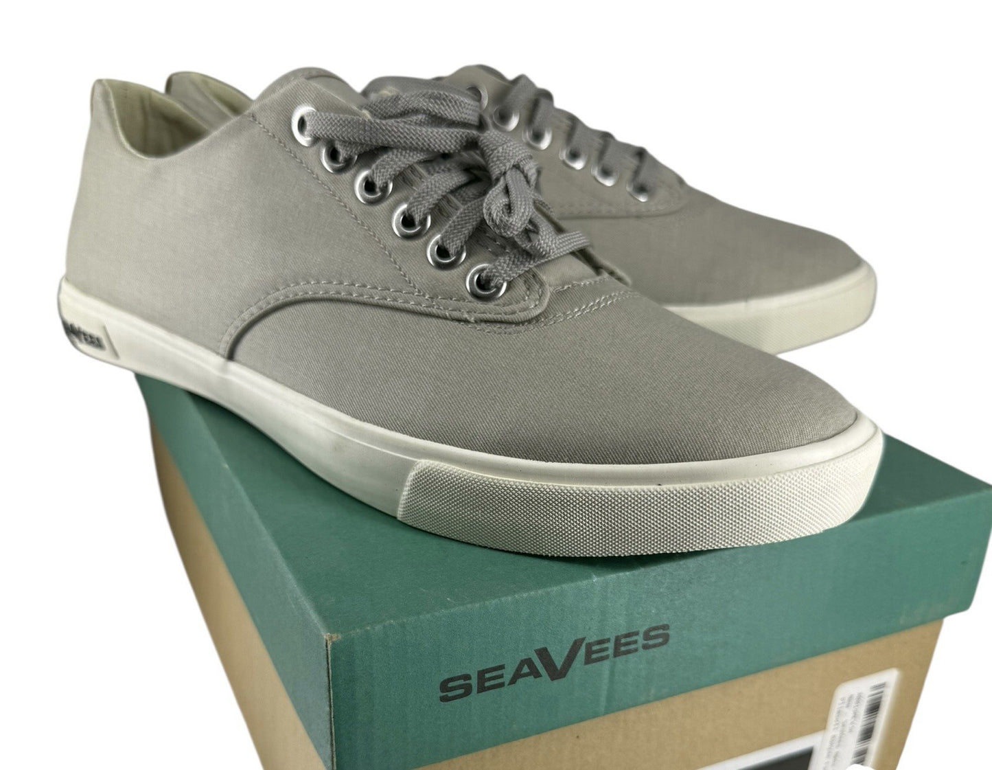 Seavees Moon Rock Twill Men’s Shoes Size 8 Gray Canvas Casual