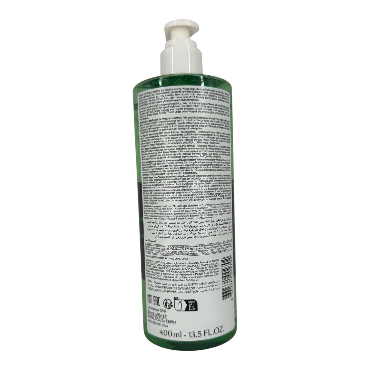 SVR Spirial Déo-Douche Deodorizing Cleansing Shower Gel 13.5oz 4 PACK EXP 11/25