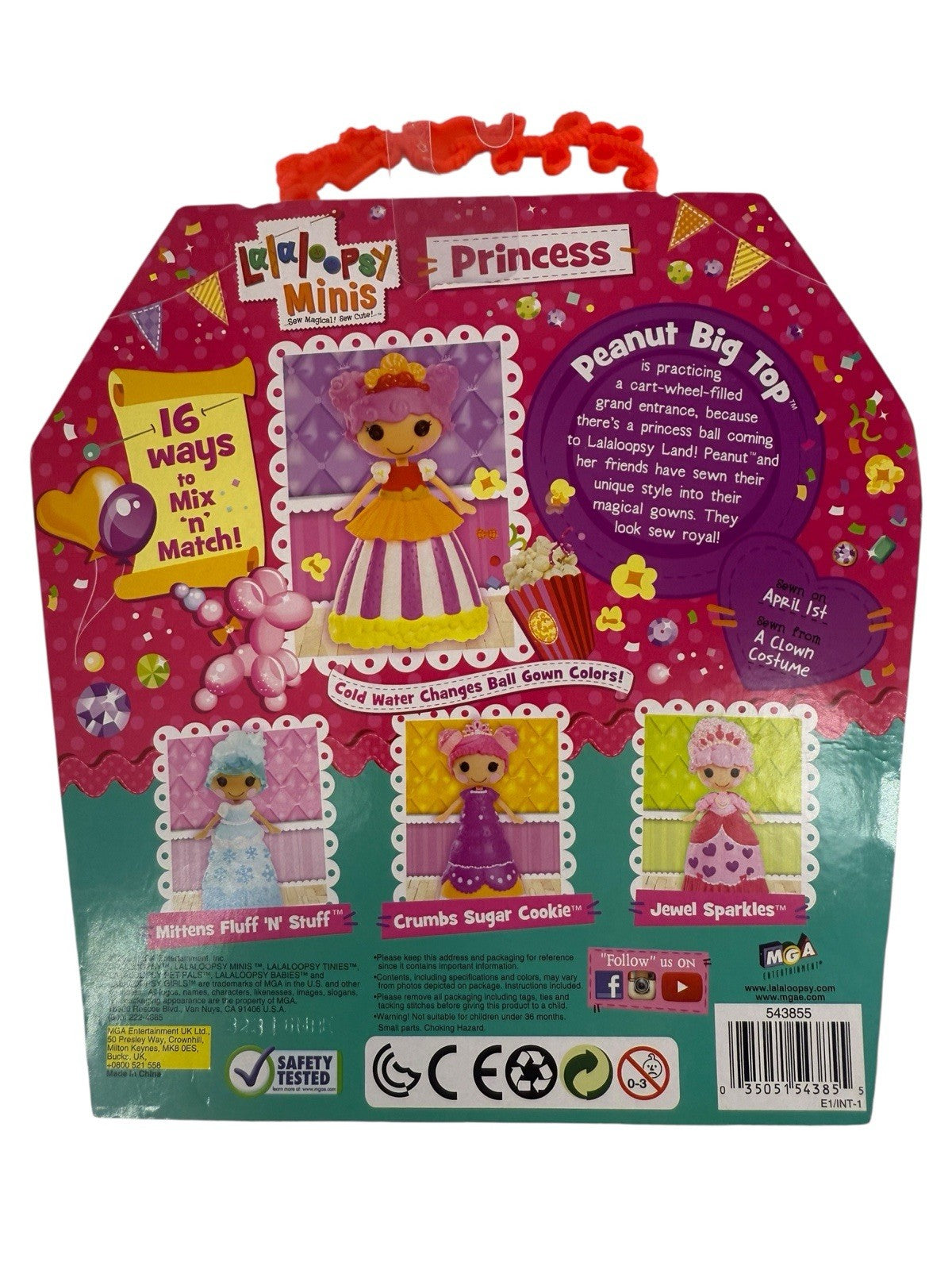 RARE Mini Lalaloopsy Princess Doll Multiple Dresses & Shoes Peanut Big Top