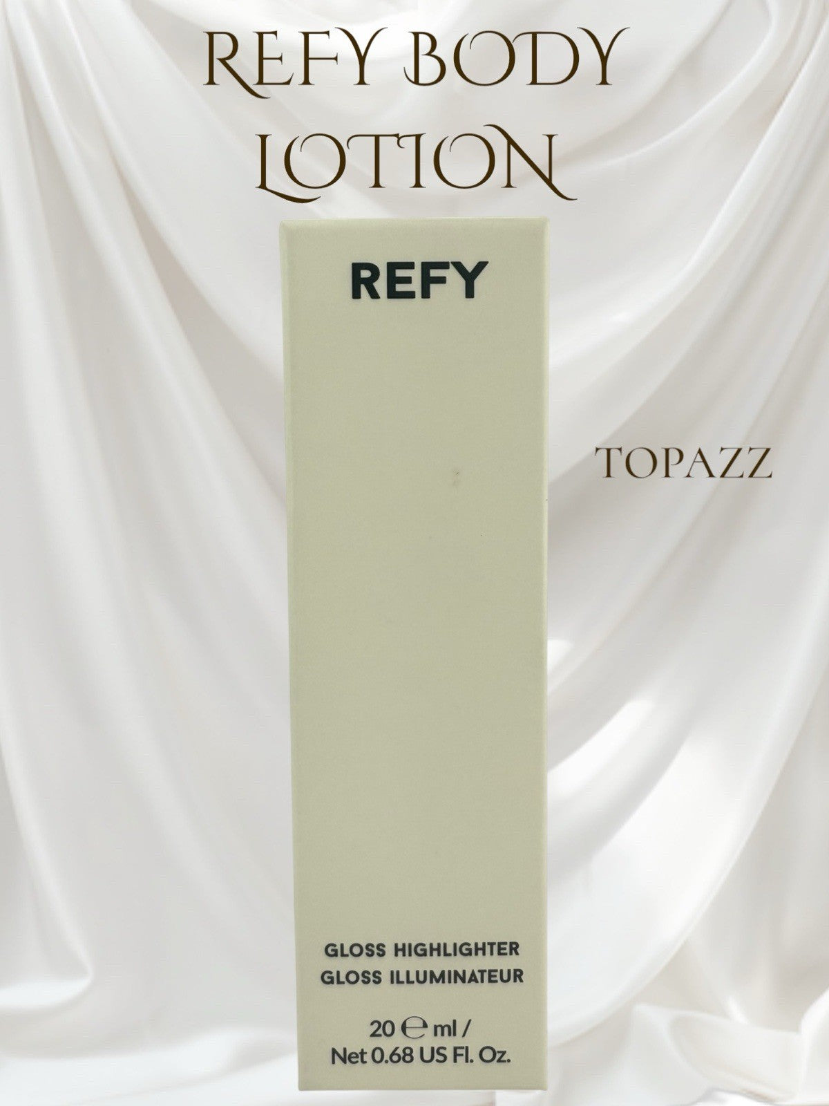 REFY Body Glow Lotion in Topaz 20 ml / 0.71 oz - NEW - Free Shipping