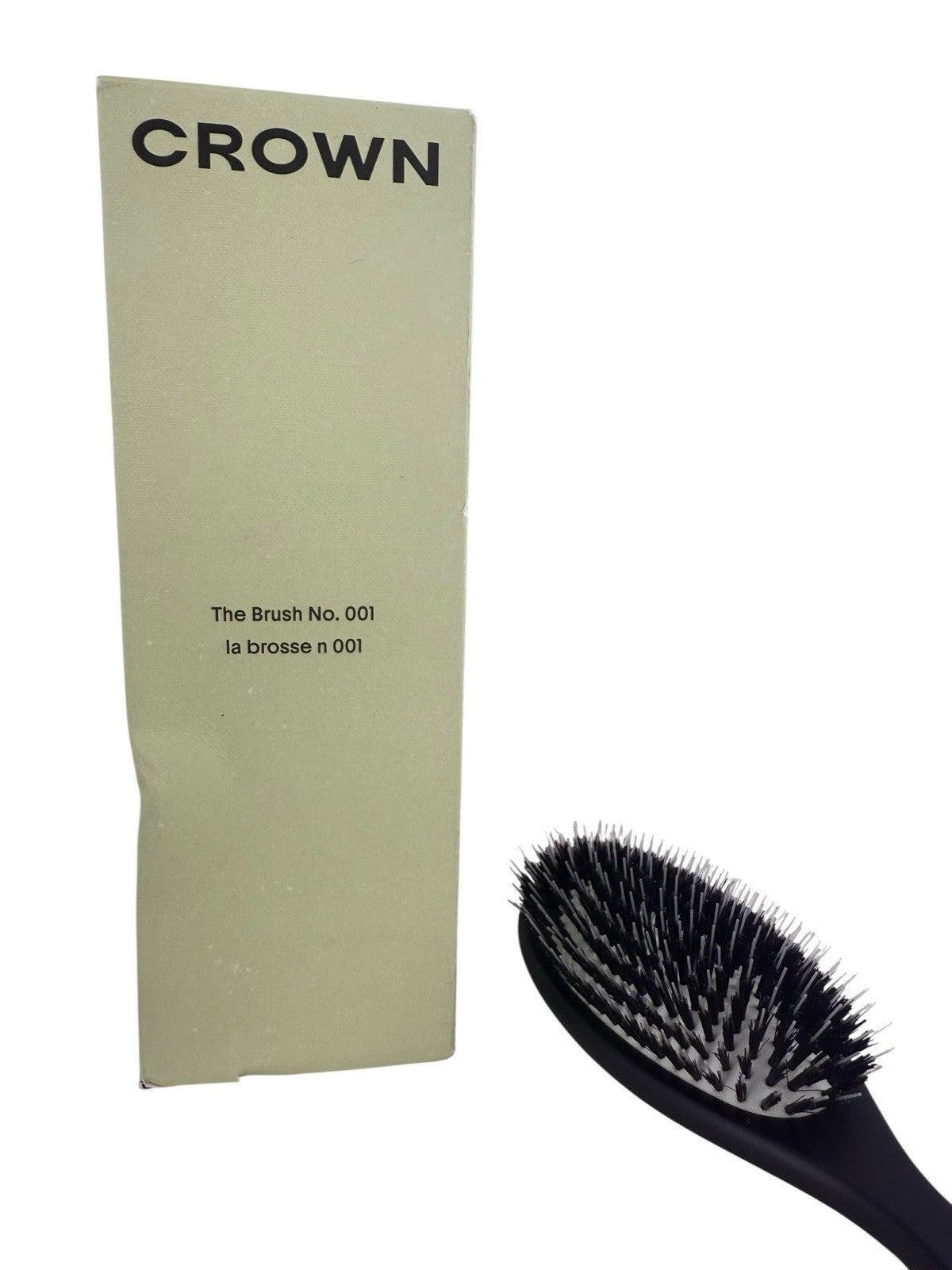 CROWN AFFAIR The Brush No. 001 Handcrafted Dual Bristle High Quality Nylon -NEW