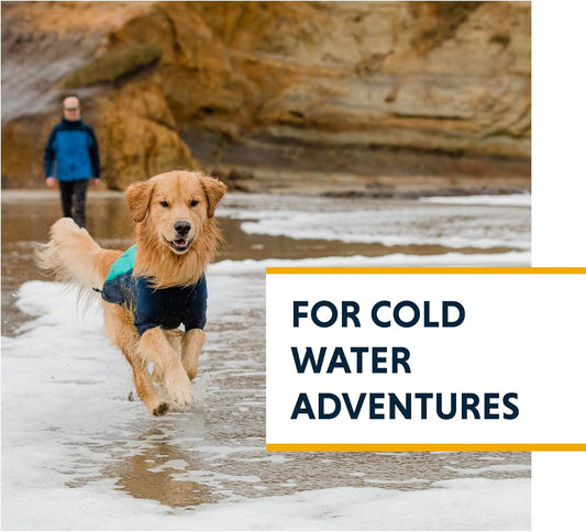 Ruffwear, Undercoat Water Dog Jacket, Insulated Amphibious Gear for Cold Water Swimming, Aurora Teal, Medium