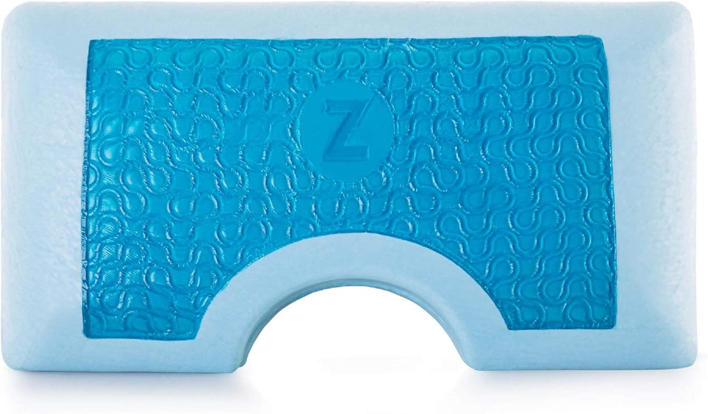 MALOUF Z King Gel Memory Foam Pillow with Side Sleeper Shoulder Cutout
