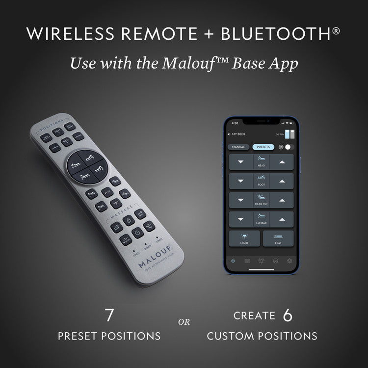 Malouf S655 Adjustable Base – Advanced Comfort and Convenience