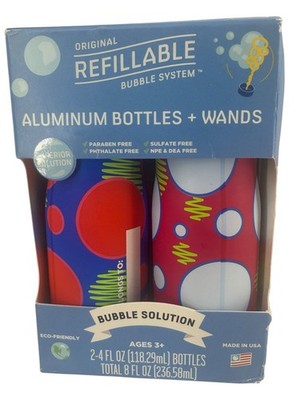 Bubble Tree - 4oz Solution + Refillable Aluminum Bubble Bottle 2-Pack