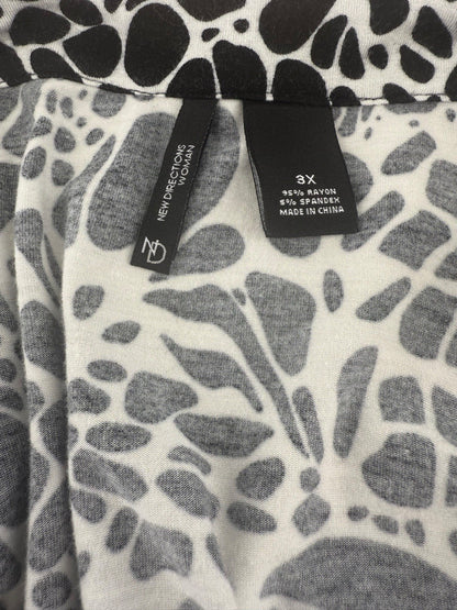 Ladies Black And white 3x Blouse