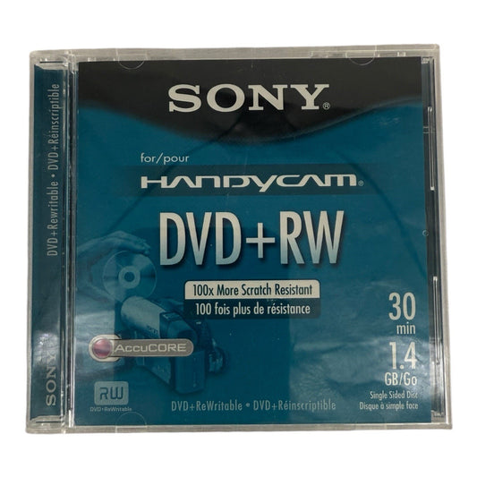 Sony Handycam DVD+RW Recording Disk 30 Minutes 1.4 GB NEW