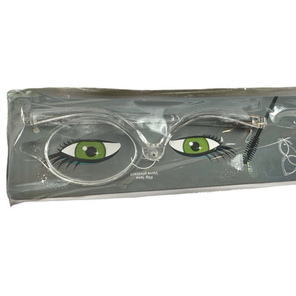 Makeup Glasses - Magnifying Flip Lens Eye Cover For Makeup Application - Clear