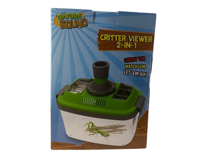 2-in-1 Habitat with Microscope for Insects and Other Critters, Includes Lid a...