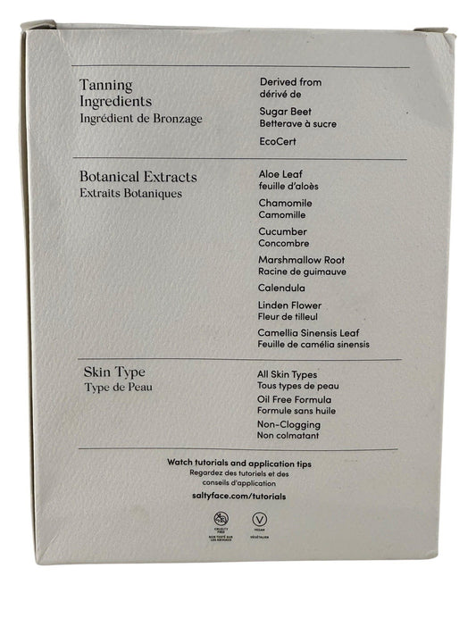 Saltyface Tanning Foam For Body Light To Medium Self Tanner Full Size New in Box