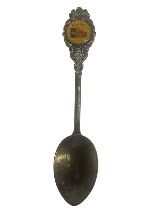 SUPER RARE: Billy Bobs Texas Vintage Silver Plated Spoon - Fort Worth Stockyards
